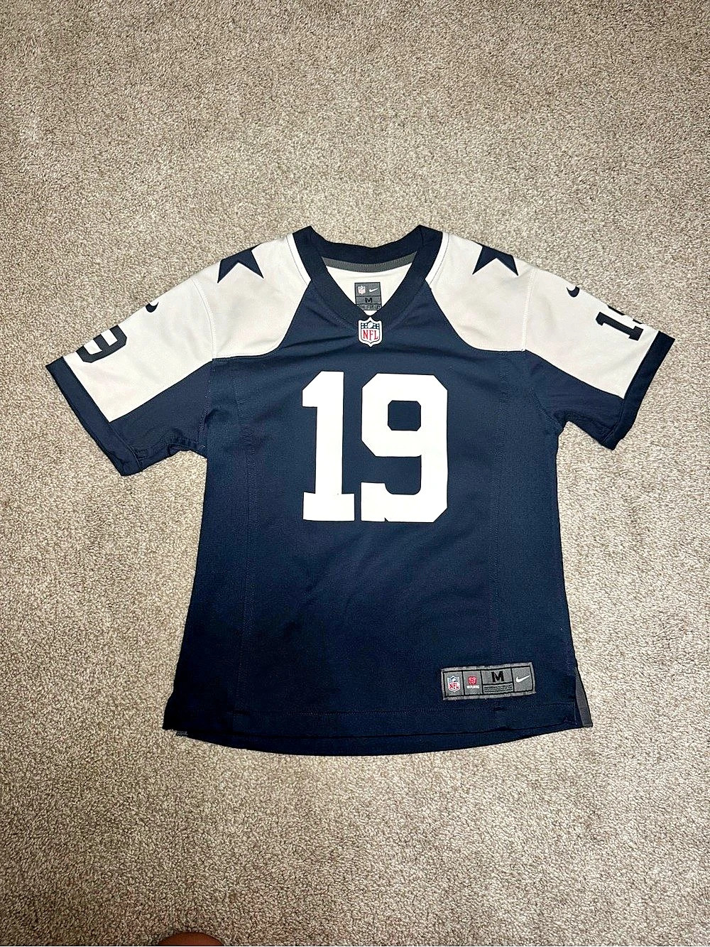 Nike NFL Players Jersey #19 Cooper Men's Blue & White Medium